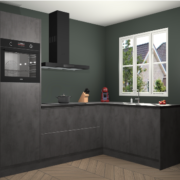 Beton Antraciet keuken Victoria 117744