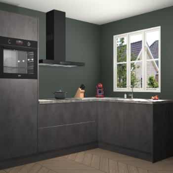 Beton Antraciet keuken Victoria 117745