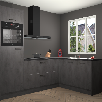 Beton Antraciet keuken Victoria 117737