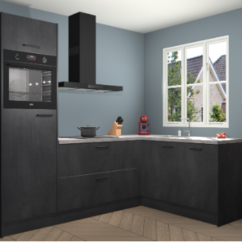 Beton Zwarte keuken Victoria 117947