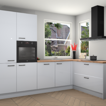 Sneeuwwitte hoogglans keuken Kotor 117617