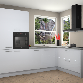 Sneeuwwitte hoogglans keuken Kotor 117804