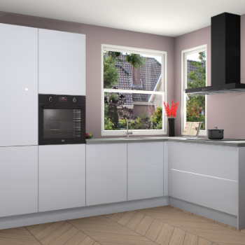 Sneeuwwitte hoogglans keuken Kotor 117810