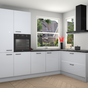 Sneeuwwitte hoogglans keuken Kotor 117815