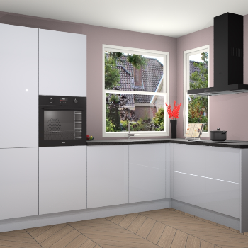 Sneeuwwitte hoogglans keuken Kotor 117817