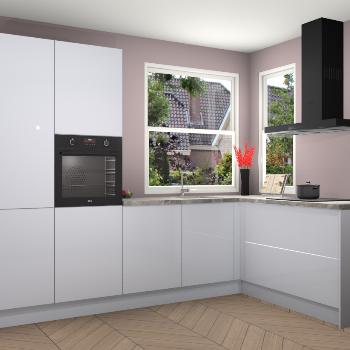 Sneeuwwitte hoogglans keuken Kotor 117824