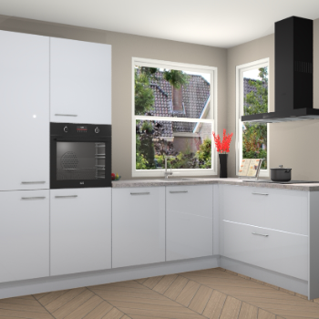 Sneeuwwitte hoogglans keuken Kotor 117825