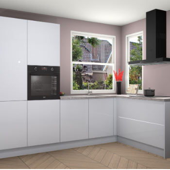 Sneeuwwitte hoogglans keuken Kotor 117831