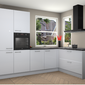 Sneeuwwitte hoogglans keuken Kotor 117832