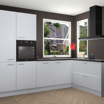 Sneeuwwitte hoogglans keuken Kotor 117833