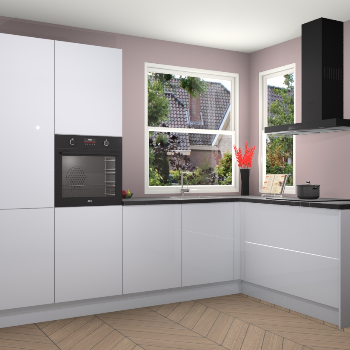 Sneeuwwitte hoogglans keuken Kotor 117838