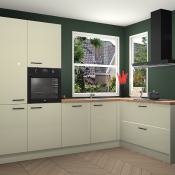 Magnolia hoogglans keuken Kotor 117998