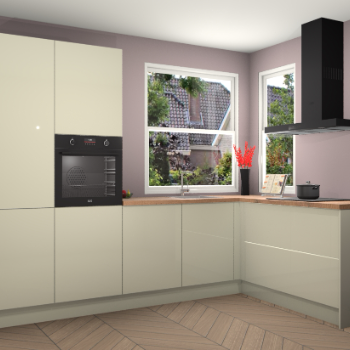 Magnolia hoogglans keuken Kotor 118001