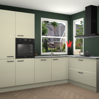 Magnolia hoogglans keuken Kotor 118020