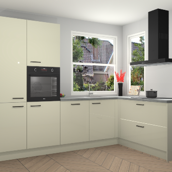 Magnolia hoogglans keuken Kotor 118021