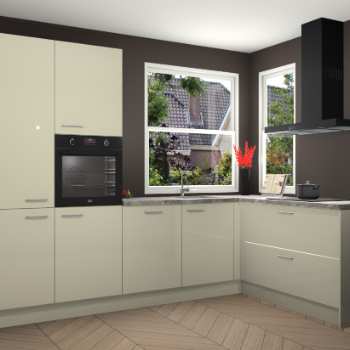 Magnolia hoogglans keuken Kotor 118032