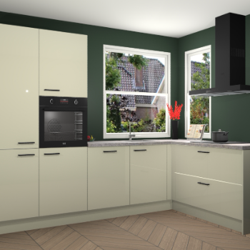 Magnolia hoogglans keuken Kotor 118041