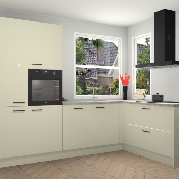 Magnolia hoogglans keuken Kotor 118042