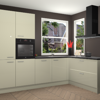 Magnolia hoogglans keuken Kotor 118046