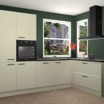 Magnolia hoogglans keuken Kotor 118048