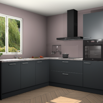 Onyxgrijze keuken Willemstad 22073