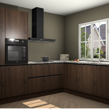 Noten greeploze keuken Kazan 118171