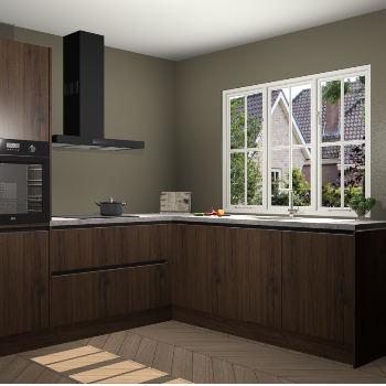 Noten greeploze keuken Kazan 118193