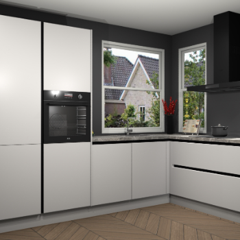 Zijdegrijze greeploze keuken Kotor 118226