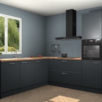 Onyxgrijze keuken Willemstad 118261