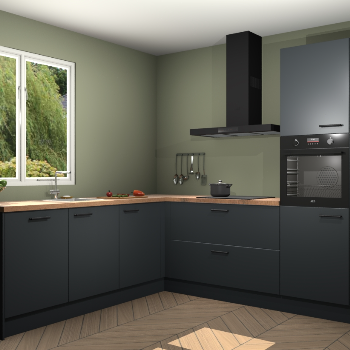 Onyxgrijze keuken Willemstad 118263