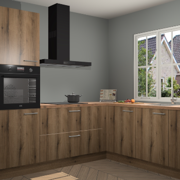 Goud Eiken keuken Kazan 118619