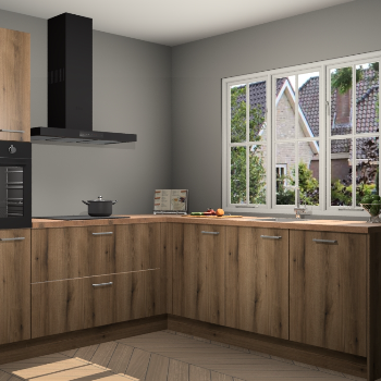Goud Eiken keuken Kazan 118620