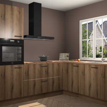 Goud Eiken keuken Kazan 118622