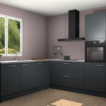 Onyxgrijze keuken Willemstad 118379