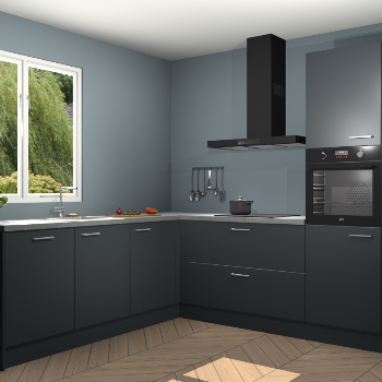 Onyxgrijze keuken Willemstad 118383