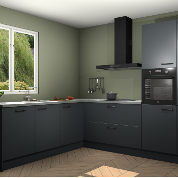 Onyxgrijze keuken Willemstad 118393