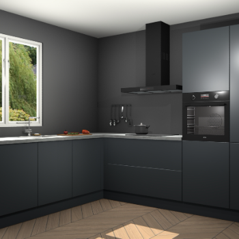 Onyxgrijze keuken Willemstad 118408