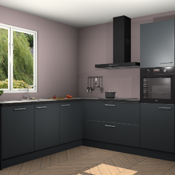 Onyxgrijze keuken Willemstad 118380