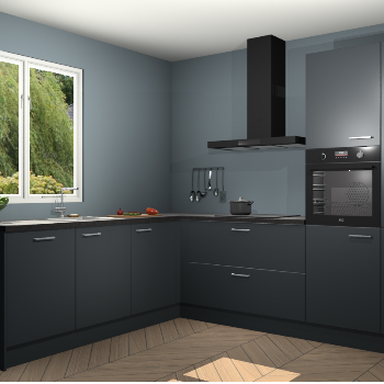 Onyxgrijze keuken Willemstad 118384