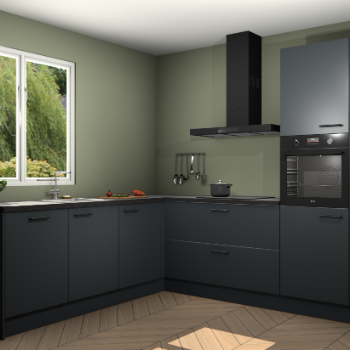 Onyxgrijze keuken Willemstad 118394