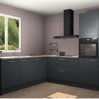 Onyxgrijze keuken Willemstad 118381