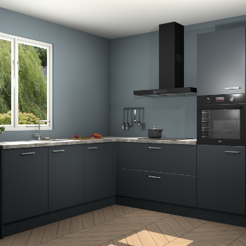 Onyxgrijze keuken Willemstad 118385