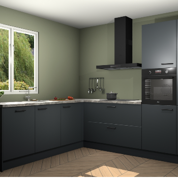 Onyxgrijze keuken Willemstad 118395