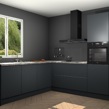 Onyxgrijze keuken Willemstad 118410