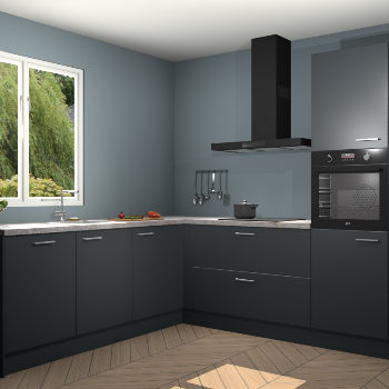 Onyxgrijze keuken Willemstad 118386