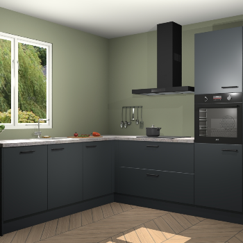 Onyxgrijze keuken Willemstad 118396