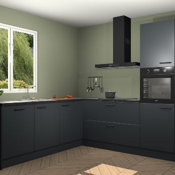 Onyxgrijze keuken Willemstad 118397