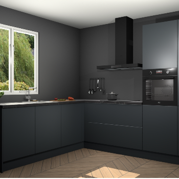 Onyxgrijze keuken Willemstad 118412