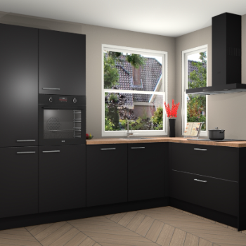 Zwarte keuken Kotor 118631