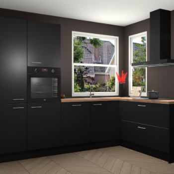 Zwarte keuken Kotor 118632